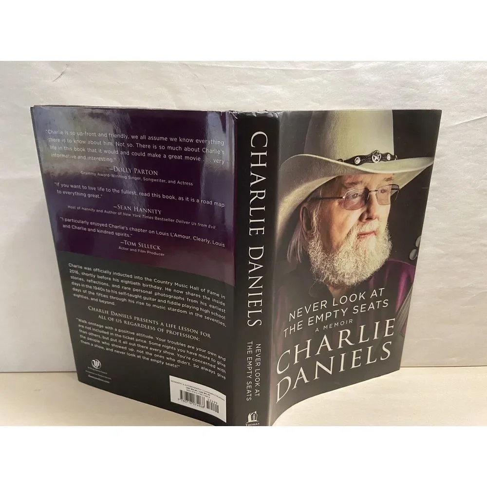 Never‎ Look at the Empty Seats A Memoir Charlie Daniels SIGNED AUTOGRAPH HB Gift